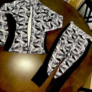 Yoga pants and matching jacket